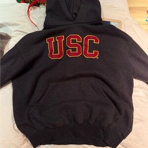 USC Gray/Red Hoodie (Youth XL)